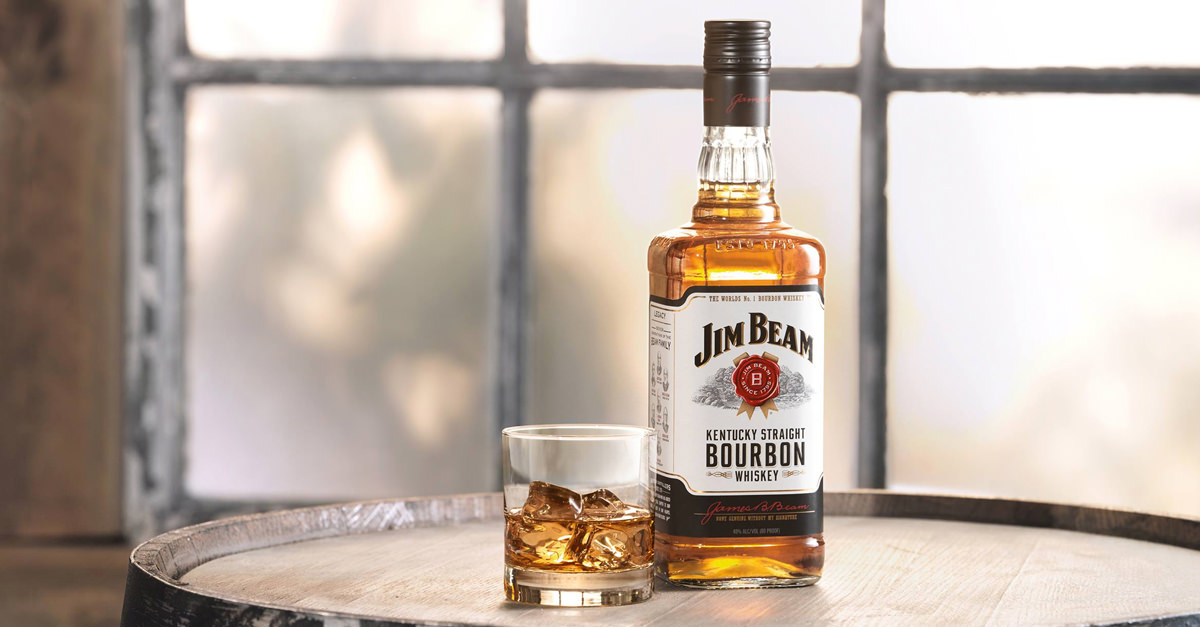 what u.s. state name is featured on labels of jim beam whiskey?